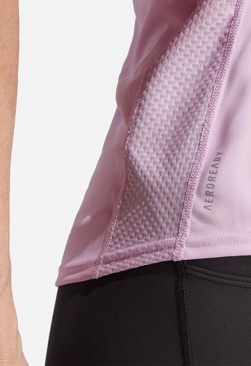 adidas Performance - Own the run tee - bliss lilac