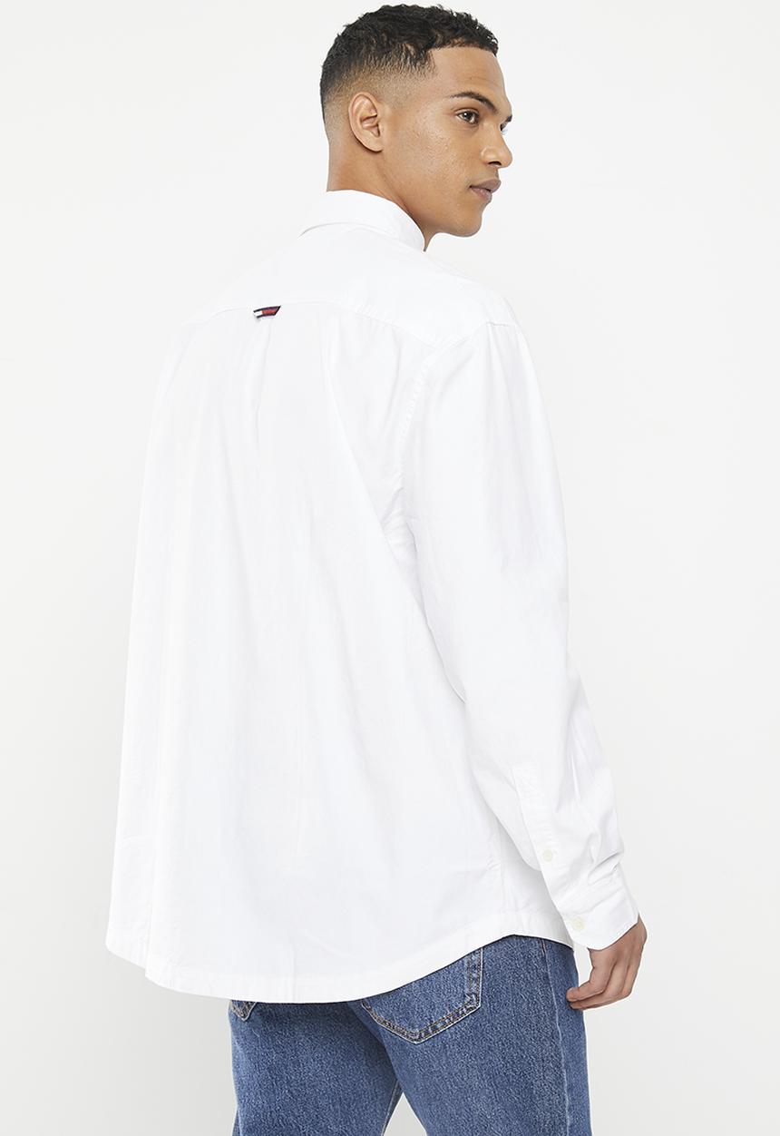 Tommy Hilfiger - Ovz college pop shirt - white 