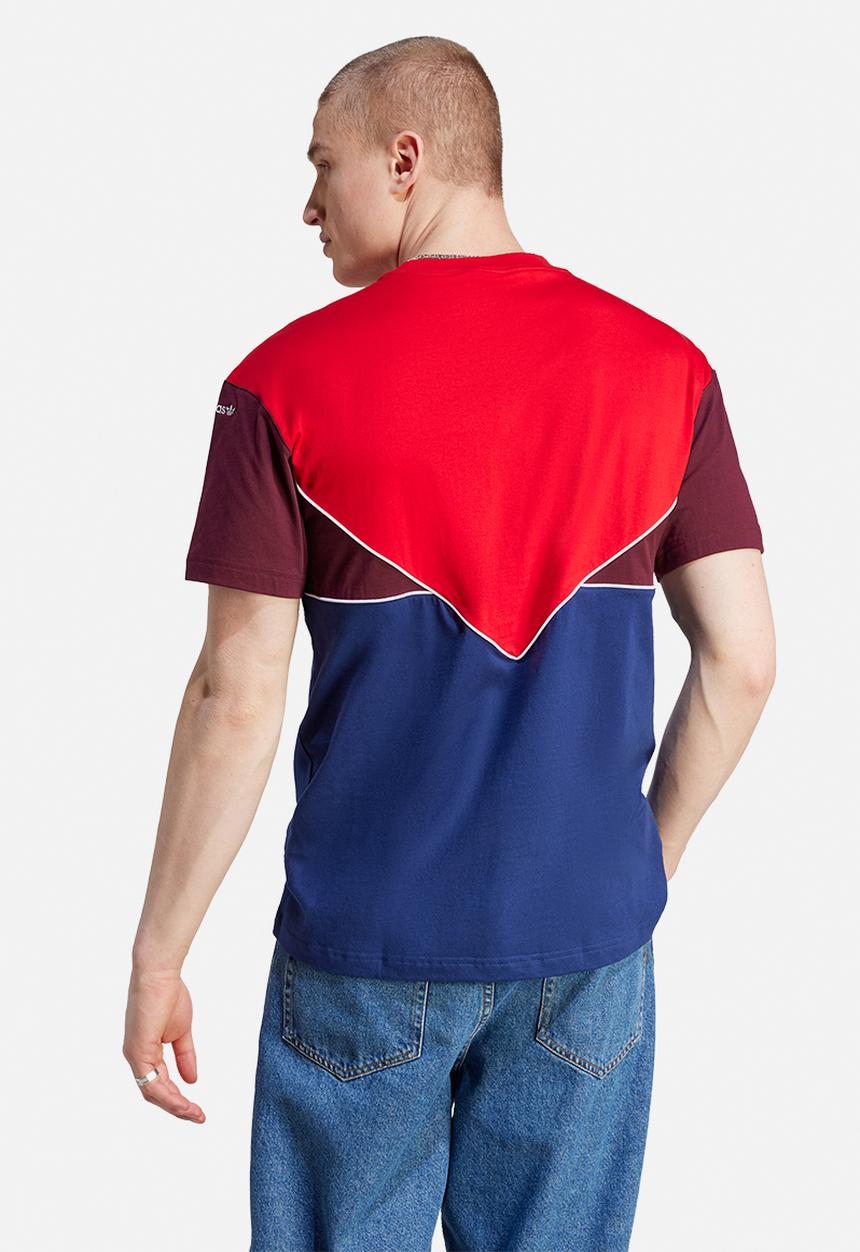 adidas Originals - Adicolor seasonal archive tee - red better scarlet /blue /maroon