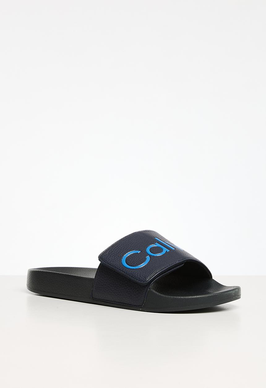 Calvin Klein - Adj pool slide pu - ck navy