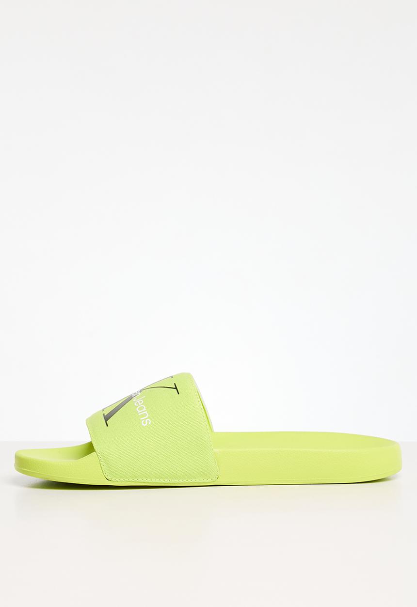 Calvin Klein - Slide monogram co - safety yellow