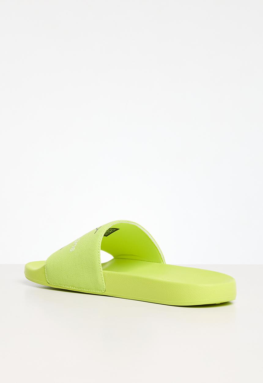 Calvin Klein - Slide monogram co - safety yellow