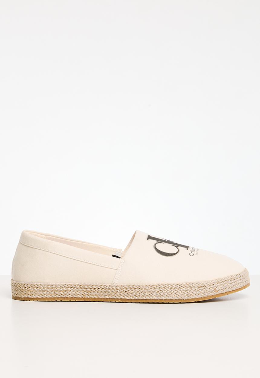 Calvin Klein - Espadrille ess monogram - ancient white