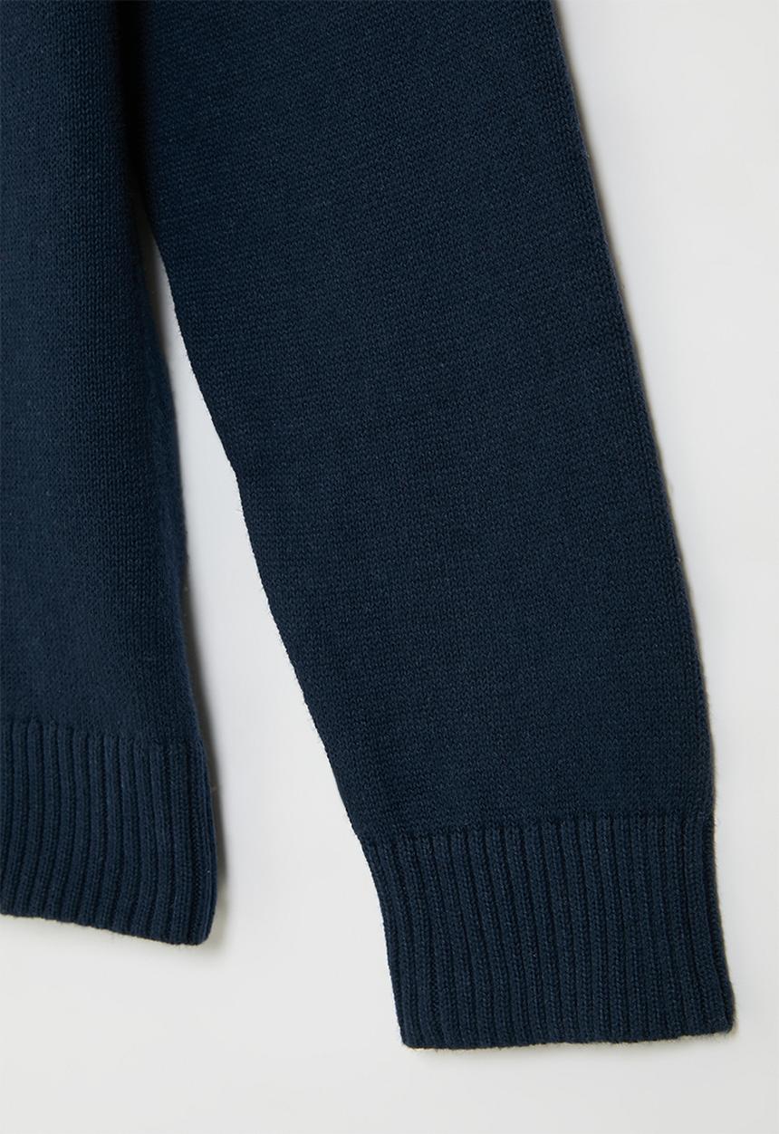 MINOTI - Knitted 1/2 zip jumper - navy
