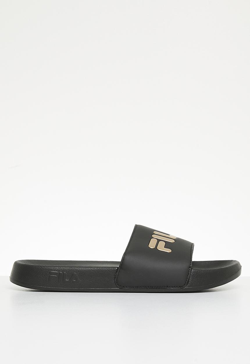 FILA - Hillside metallic slide - black/gold