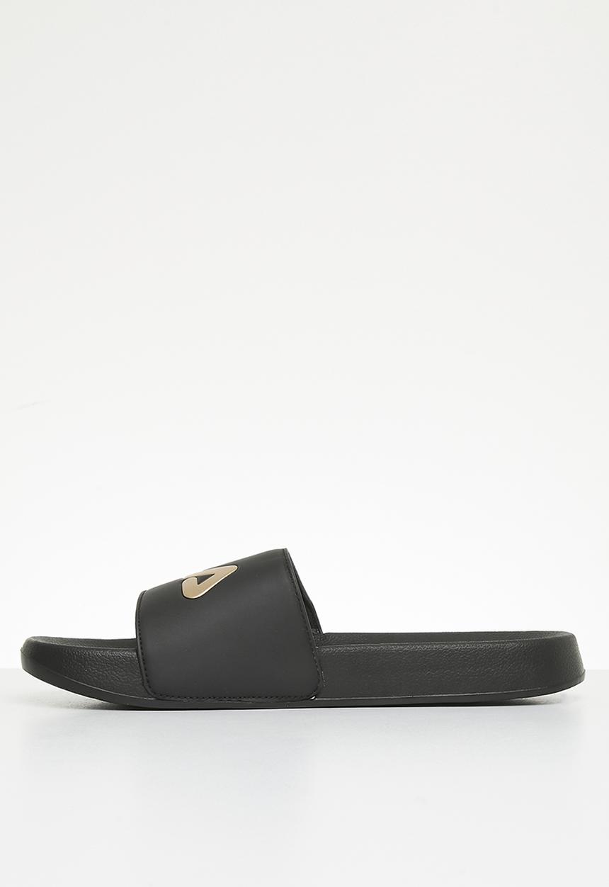FILA - Hillside metallic slide - black/gold