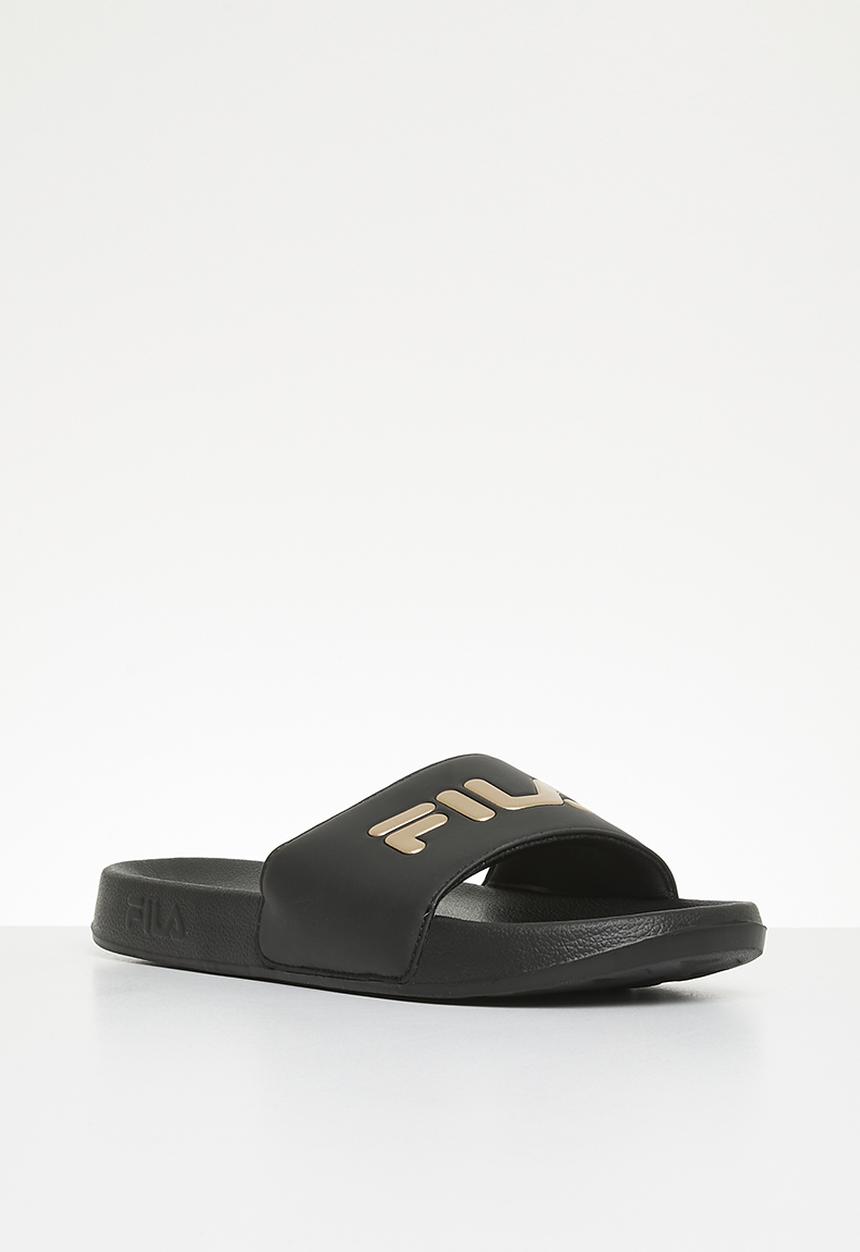 FILA - Hillside metallic slide - black/gold