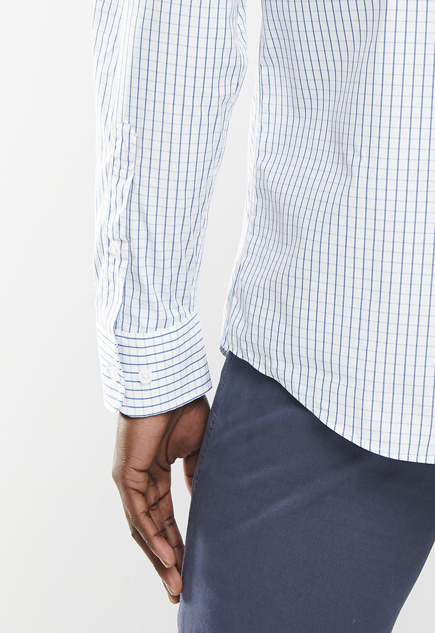 Pringle of Scotland - Frankie long sleeve shirt - mid blue