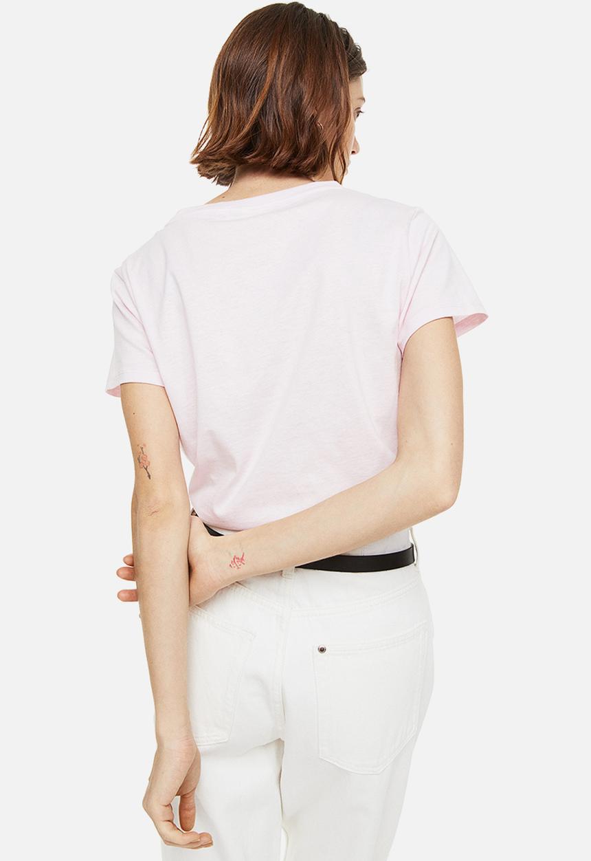 H&M - Cotton T-shirt - light pink 