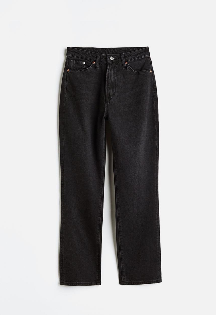 H&M - Vintage mom fit ultra high ankle jeans - black