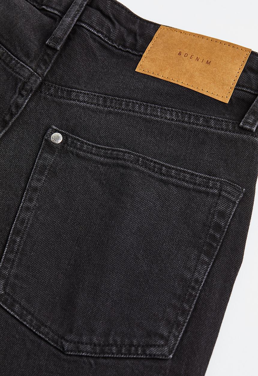 H&M - Vintage mom fit ultra high ankle jeans - black