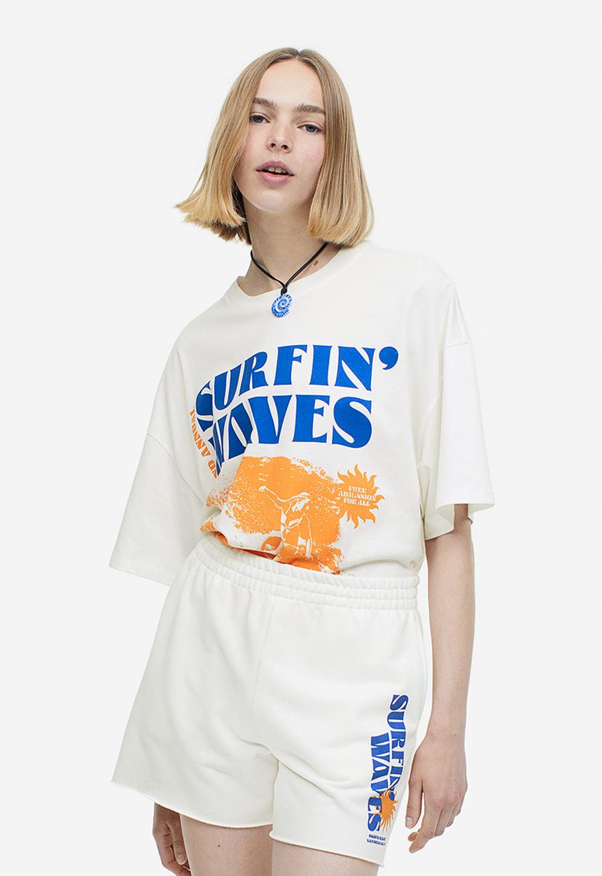 H&M - Sweatshorts - white