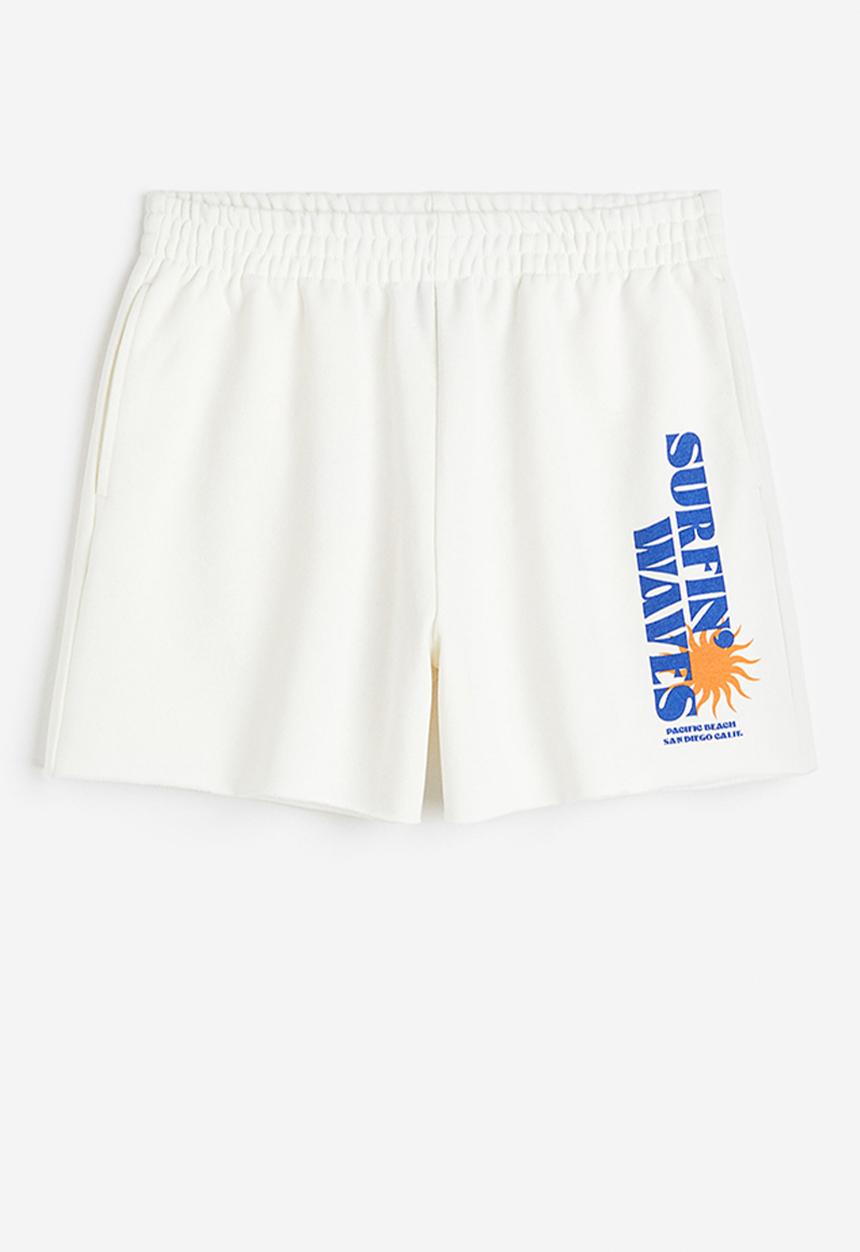 H&M - Sweatshorts - white