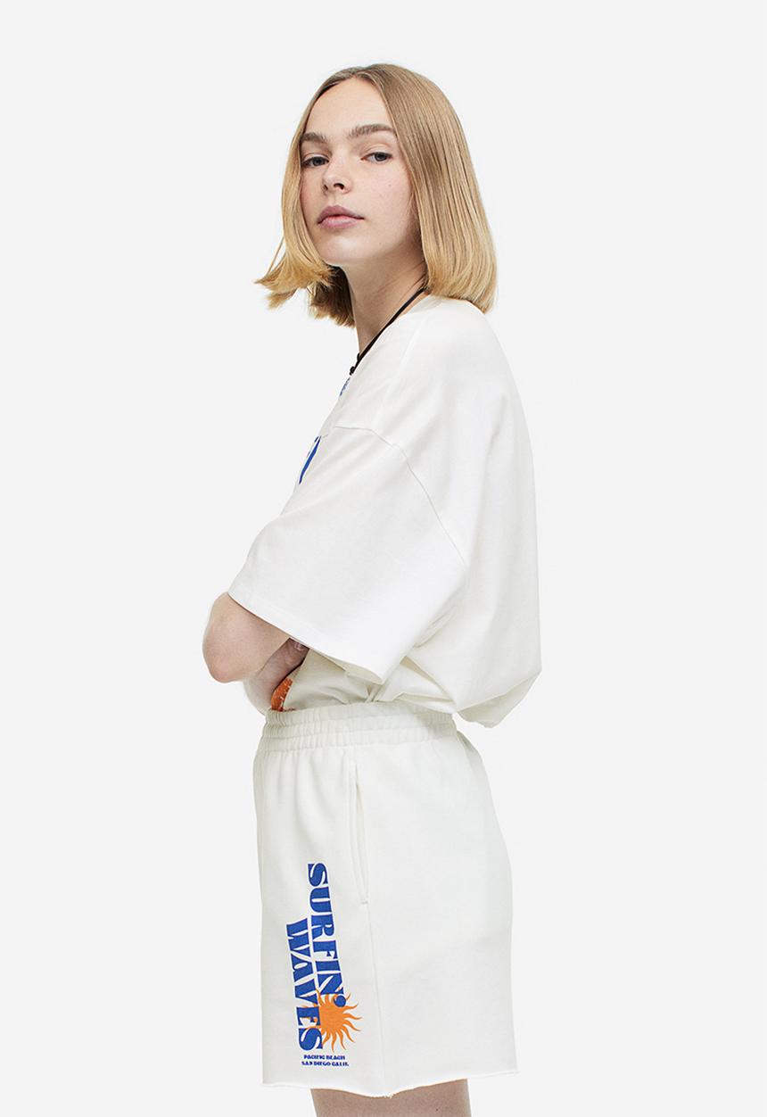 H&M - Sweatshorts - white