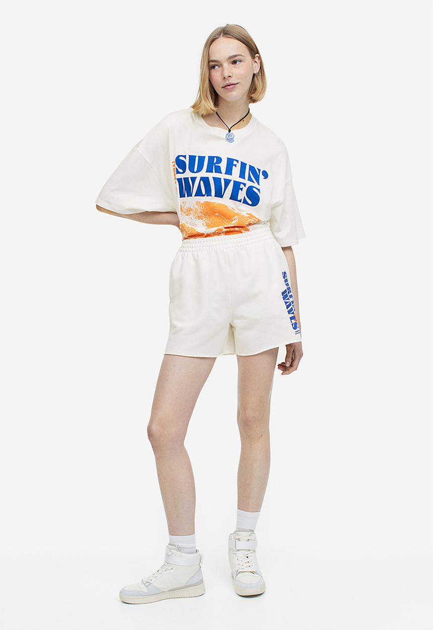 H&M - Sweatshorts - white