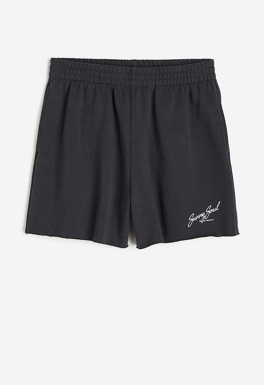 H&M - Sweatshorts - black sunny soul