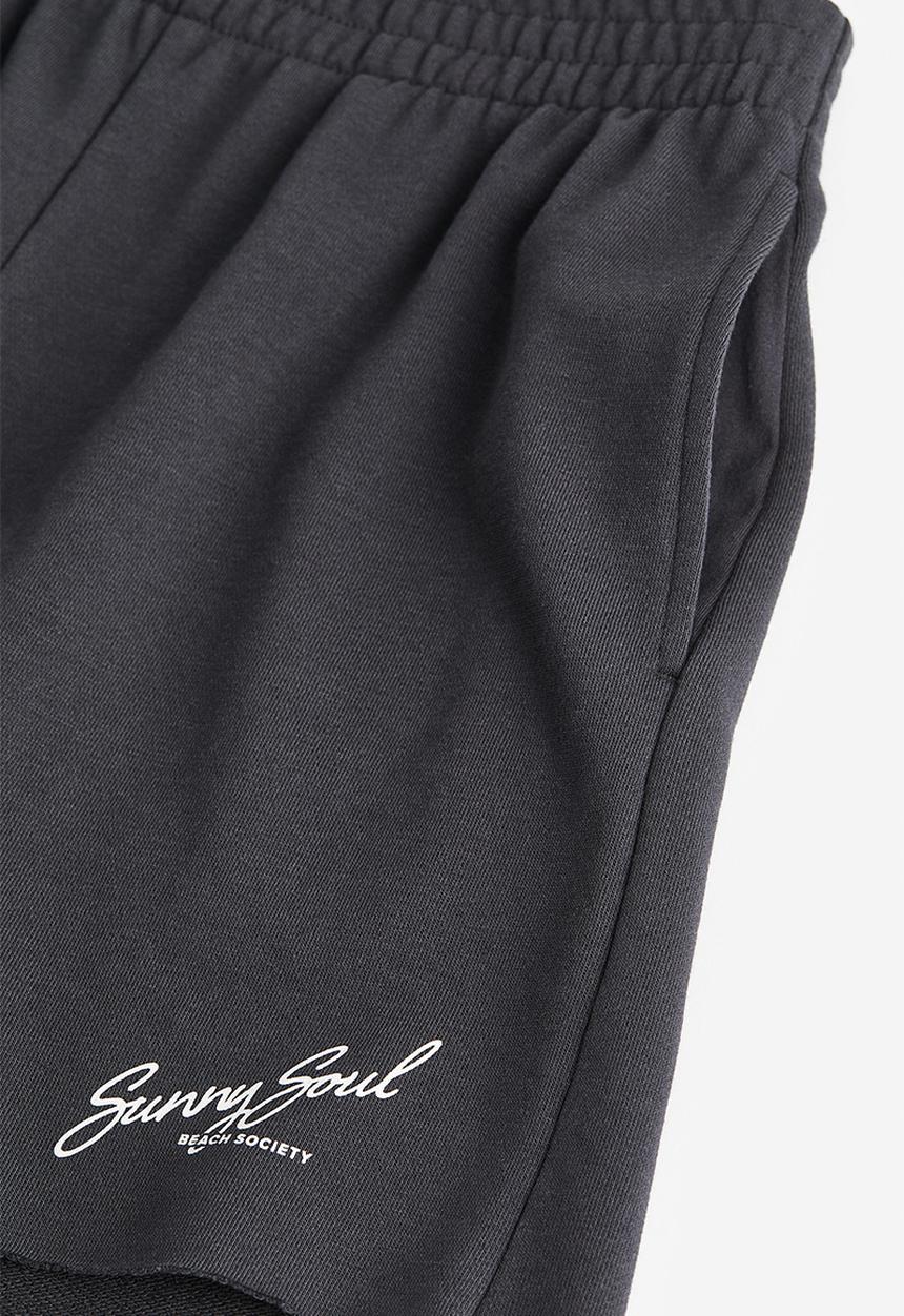 H&M - Sweatshorts - black sunny soul