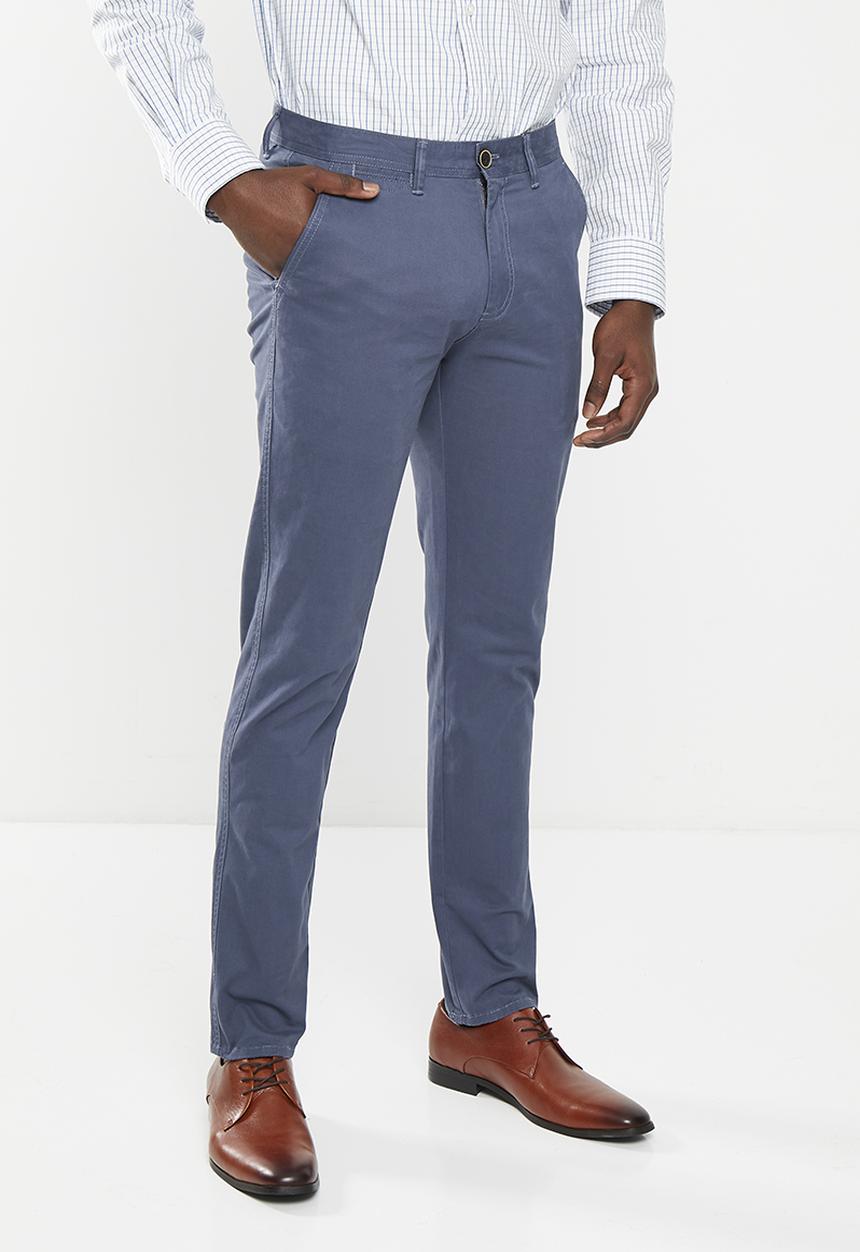 Pringle of Scotland - Jorge tailored fit chinos - mid blue