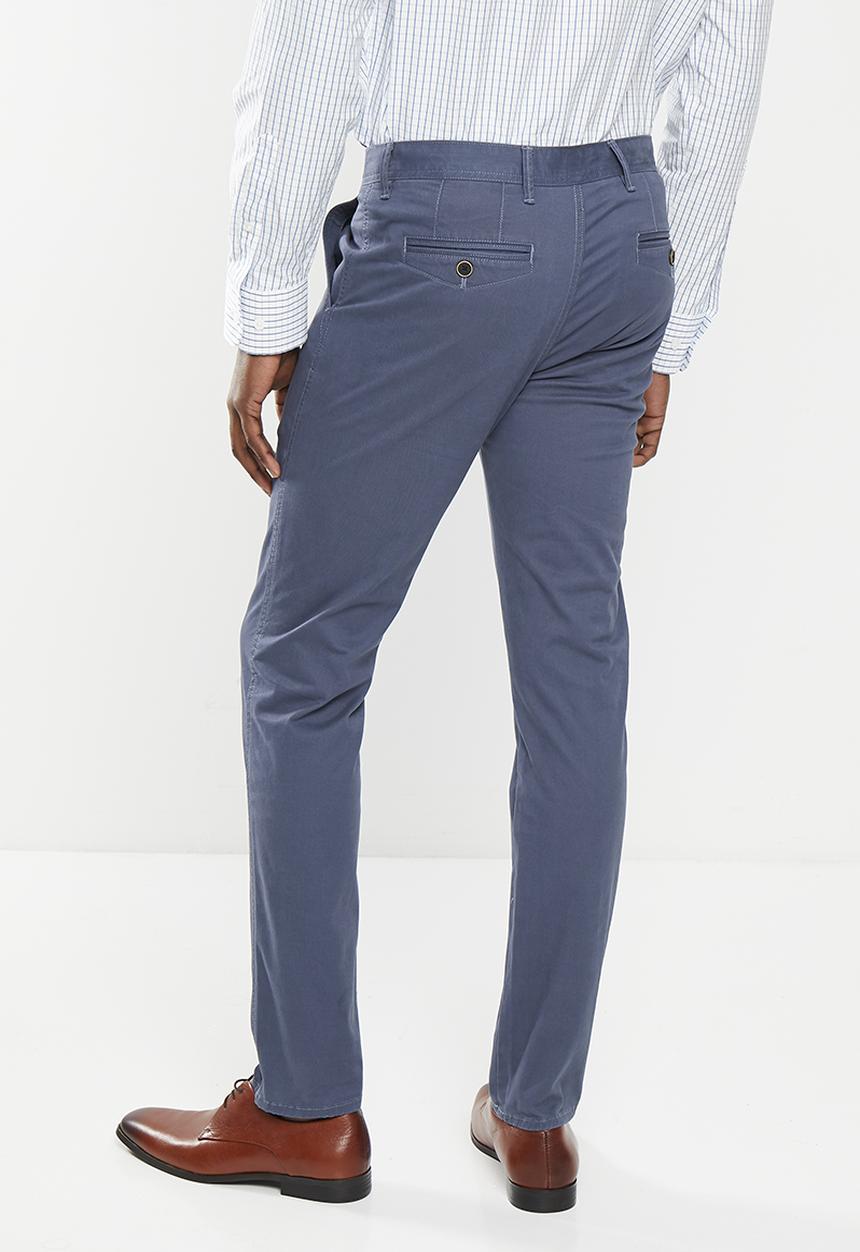 Pringle of Scotland - Jorge tailored fit chinos - mid blue