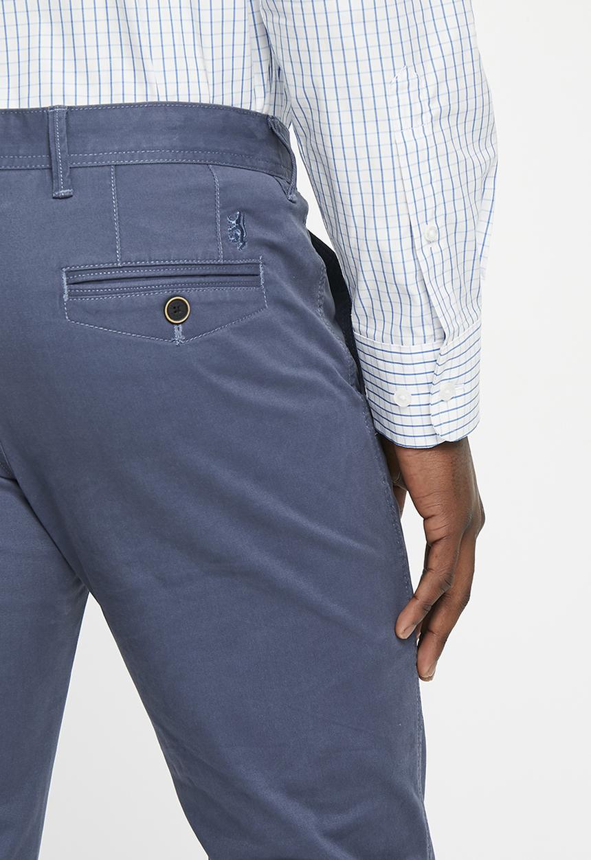 Pringle of Scotland - Jorge tailored fit chinos - mid blue