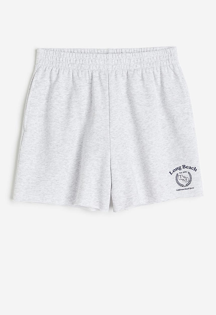H&M - Sweatshorts - light grey marl long beach