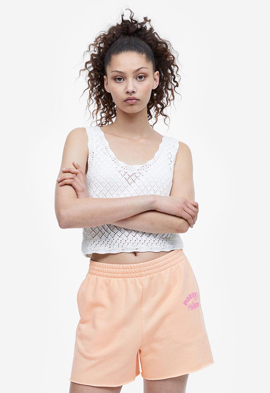 H&M - Sweatshorts - apricot pacific sun