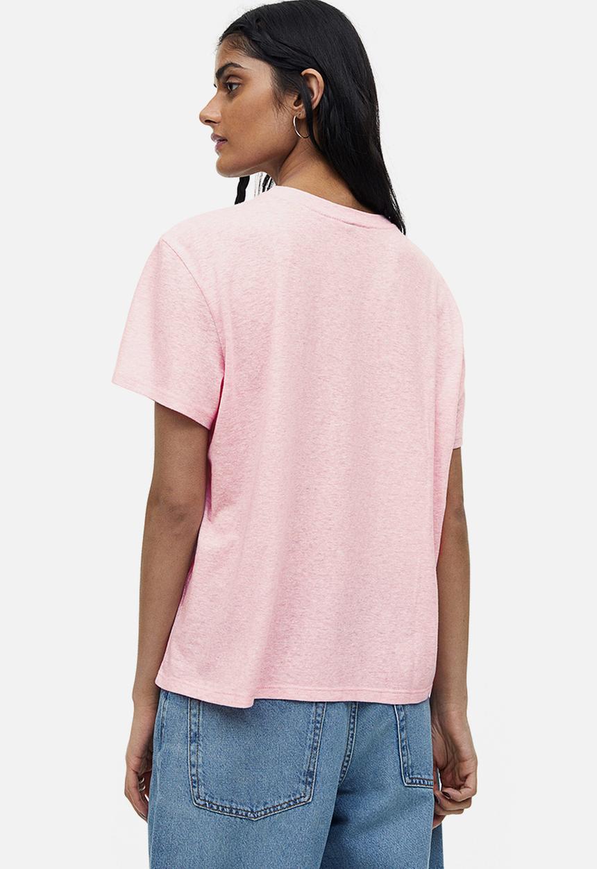 H&M - T-shirt - - light pink marl & arizona
