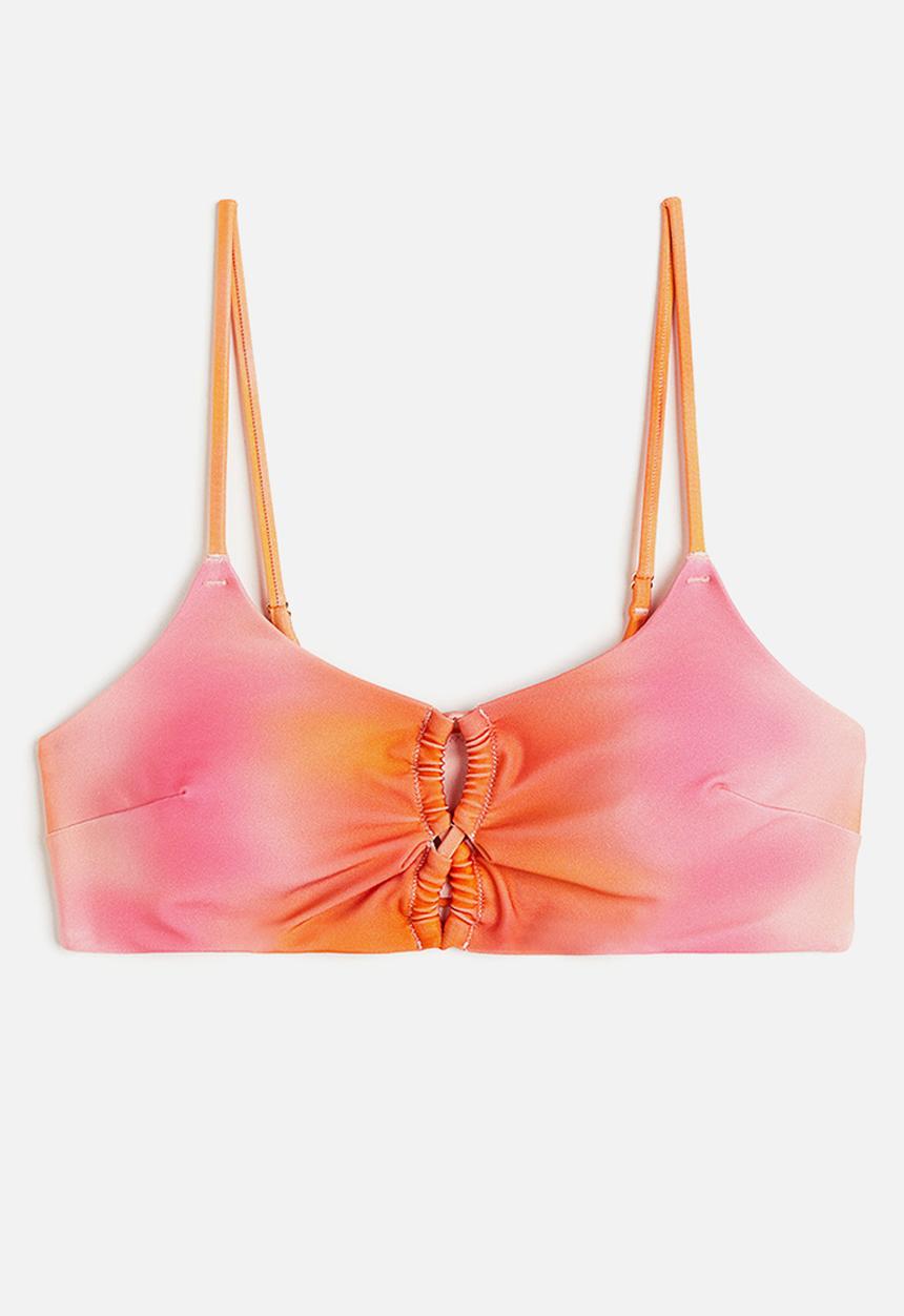 H&M - Padded bikini top - orange 