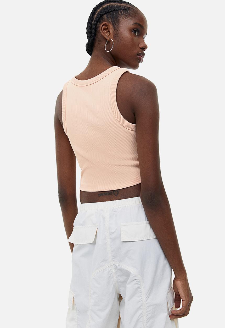 H&M - Cropped vest top - light orange