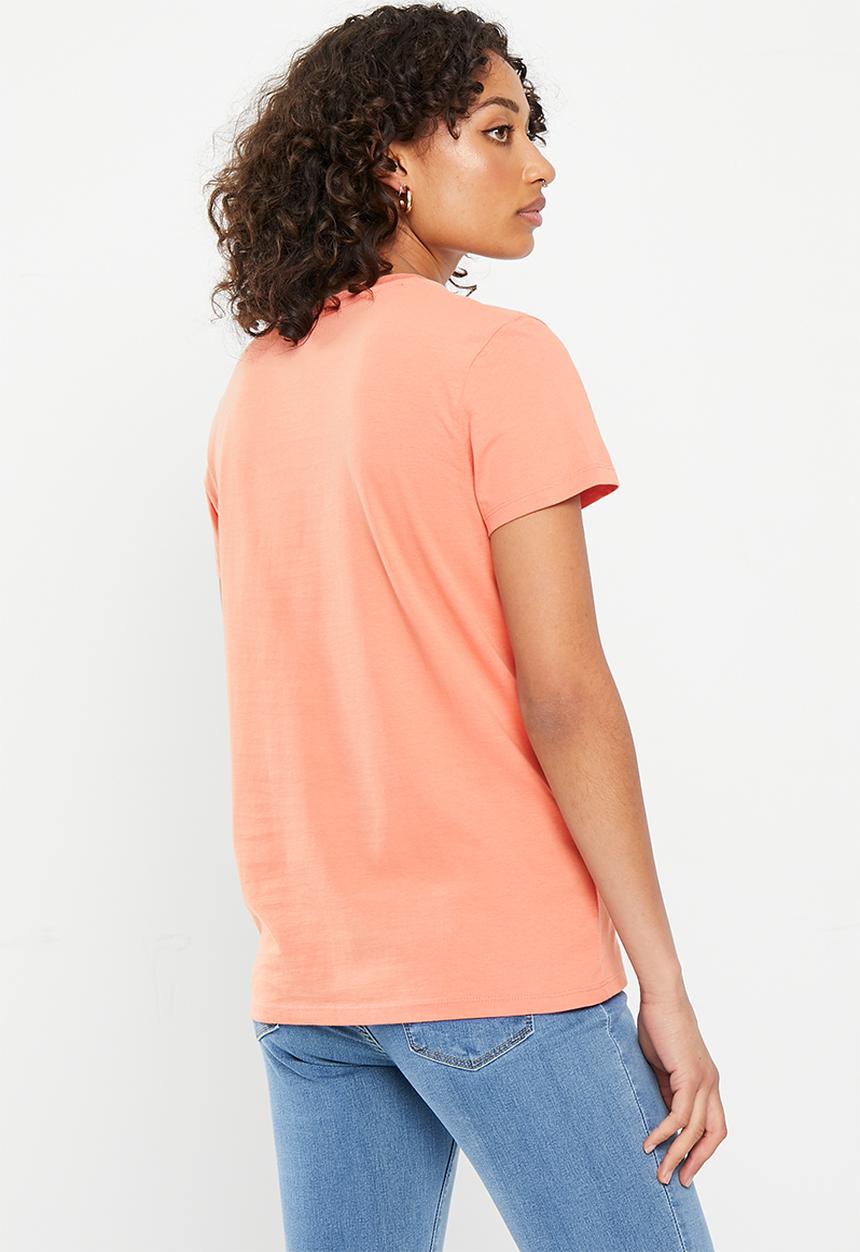 Levi’s® - Perfect tee za riley floral bw - terracotta