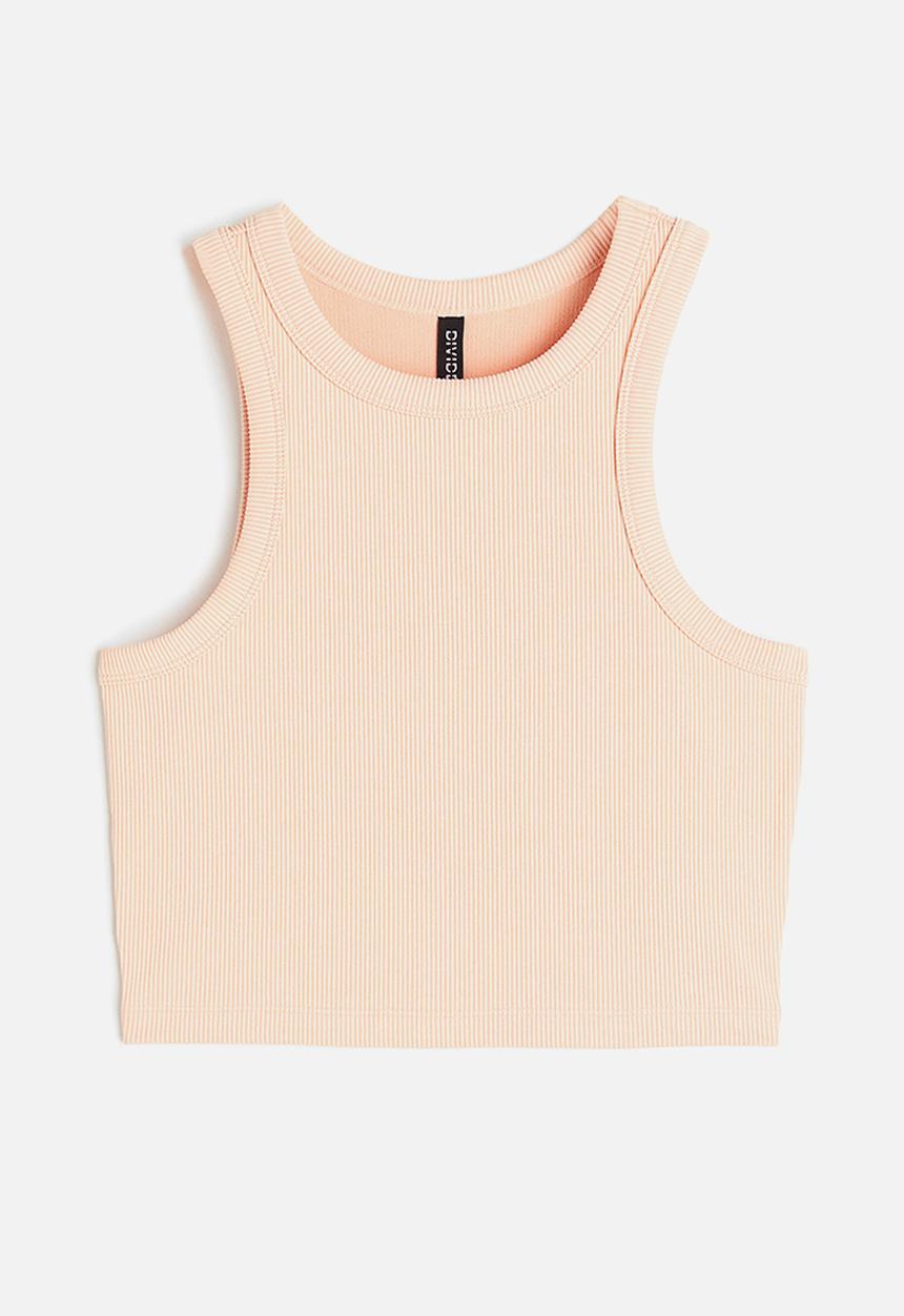 H&M - Cropped vest top - light orange