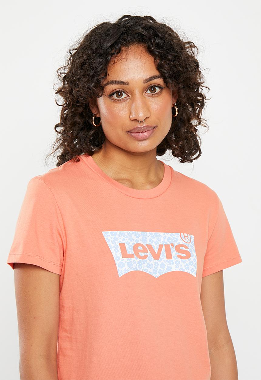 Levi’s® - Perfect tee za riley floral bw - terracotta