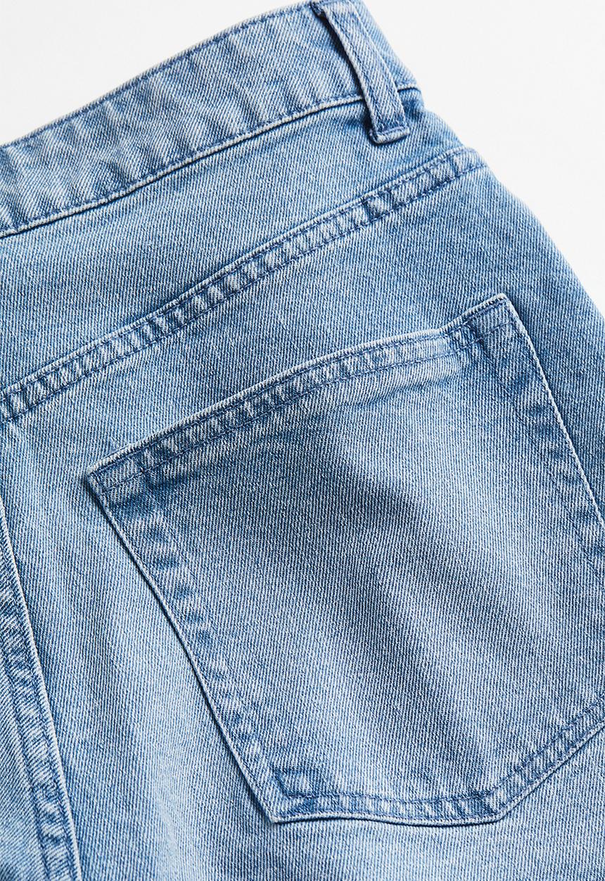 H&M - Embellished denim shorts - light denim blue