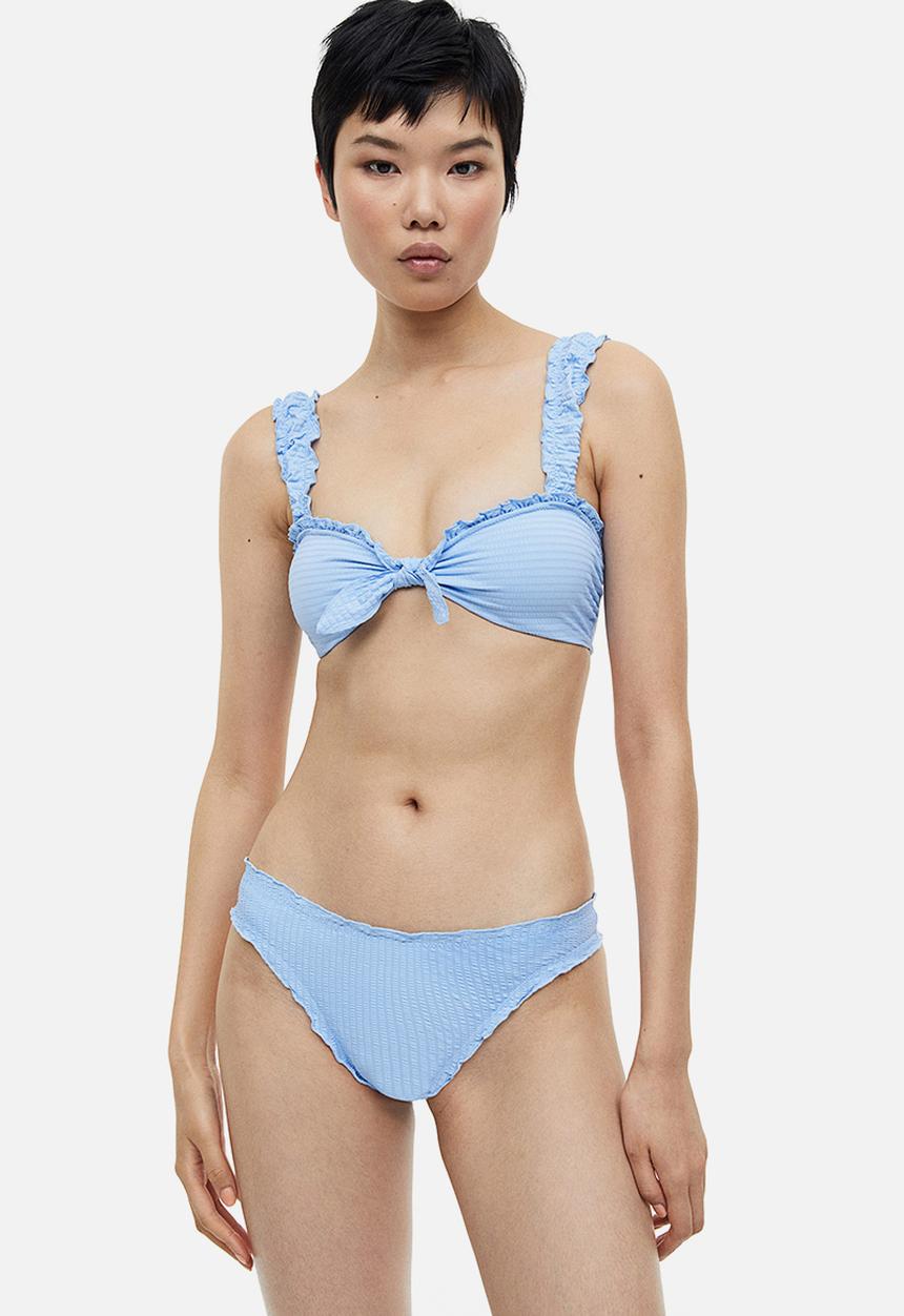 H&M - Padded bikini top - light blue