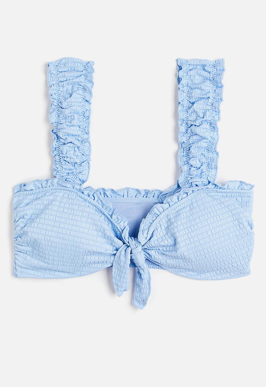 H&M - Padded bikini top - light blue