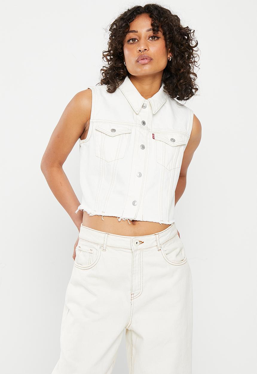 Levi’s® - Xs vest in the clouds raw hem - neutral