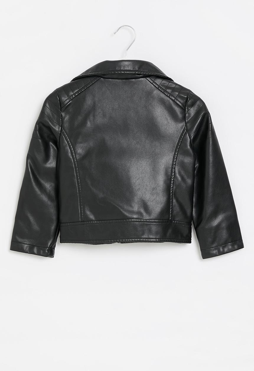 MINOTI - Pu biker jacket - black