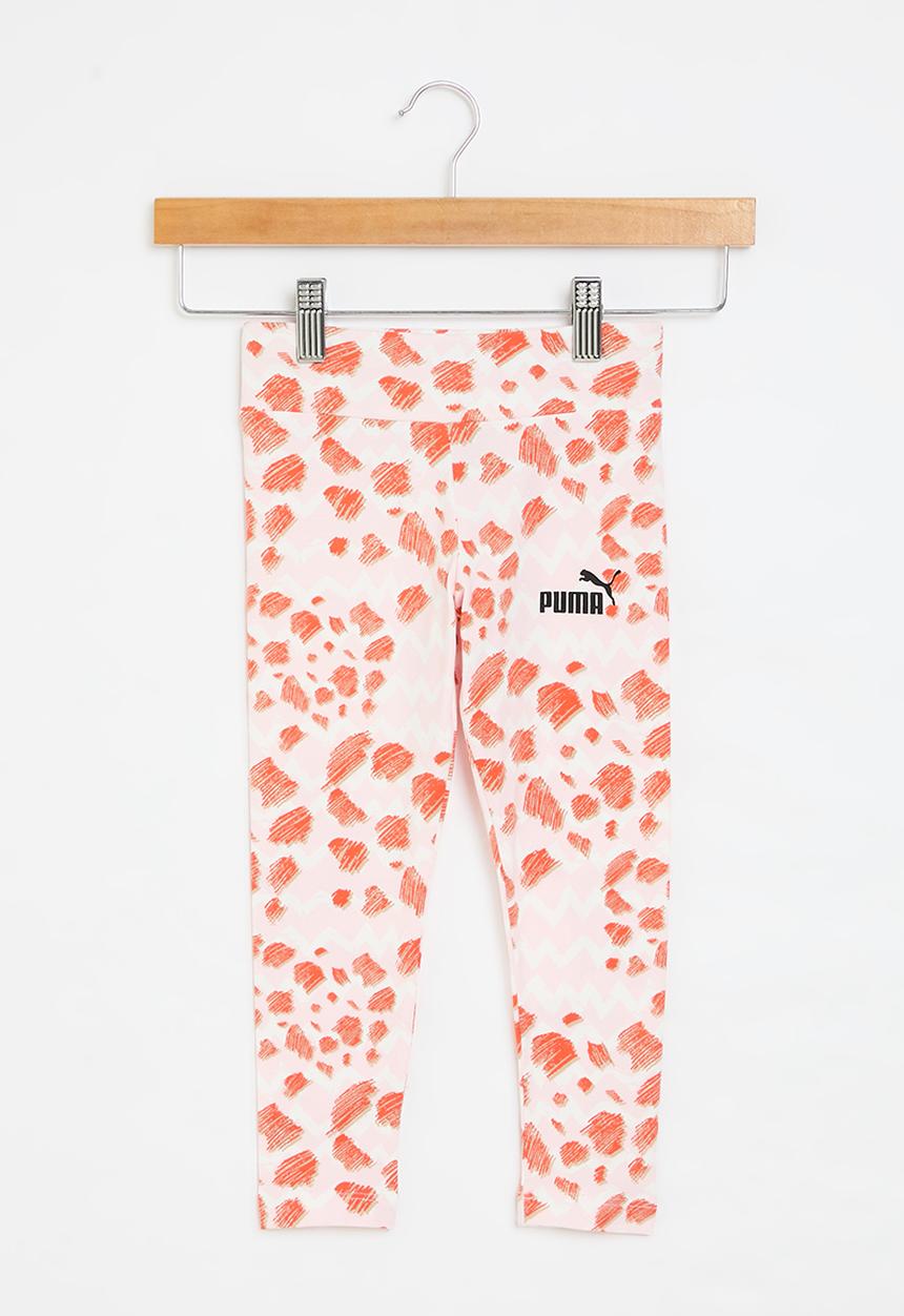 PUMA - Essmix mtch aop leggings g - frosty pink