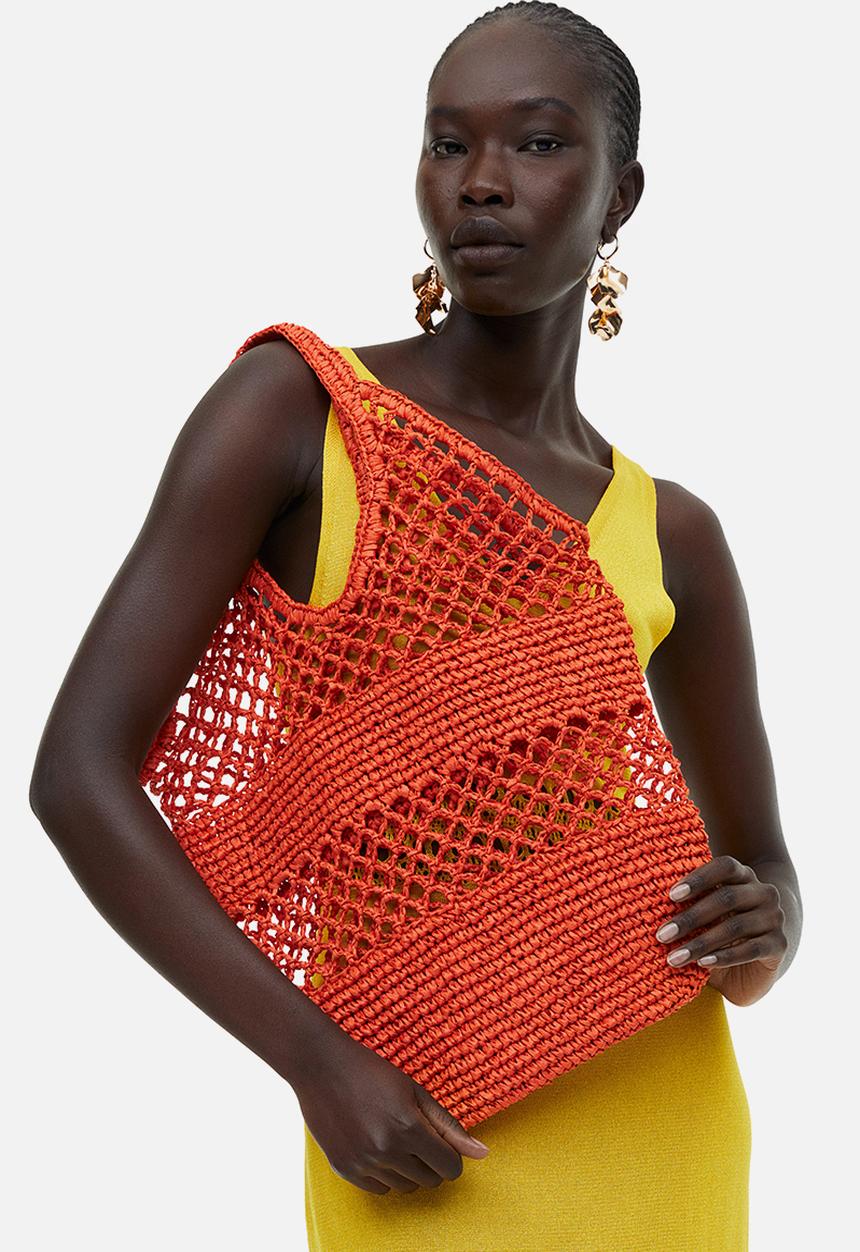 H&M - Crochet-look shopper - orange
