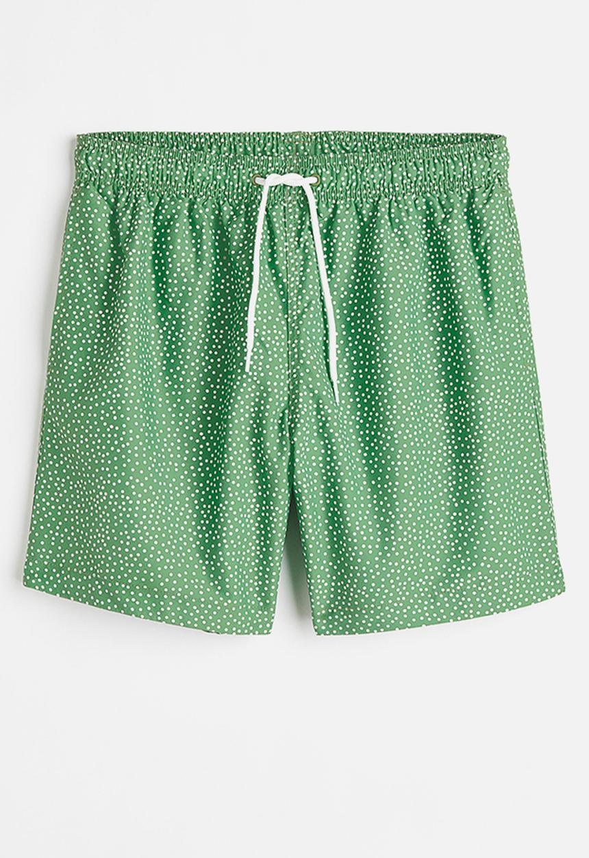 H&M - Patterned swim shorts - green spotted