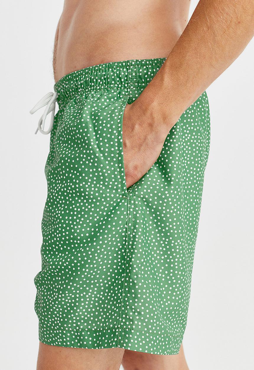 H&M - Patterned swim shorts - green spotted