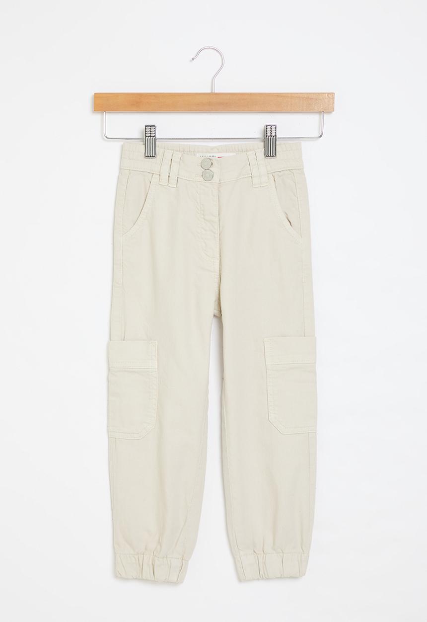 MINOTI - Girls basic twill combat pant - stone