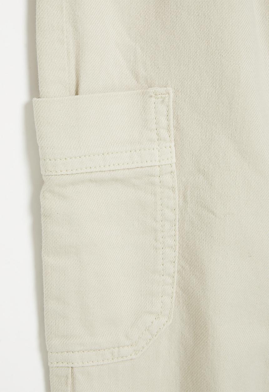 MINOTI - Girls basic twill combat pant - stone