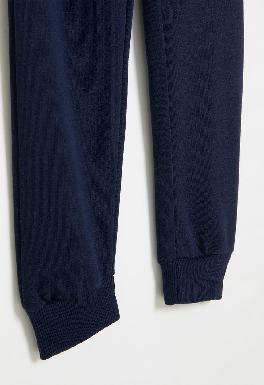 MINOTI - Boys basic emb fleece jogpant - navy