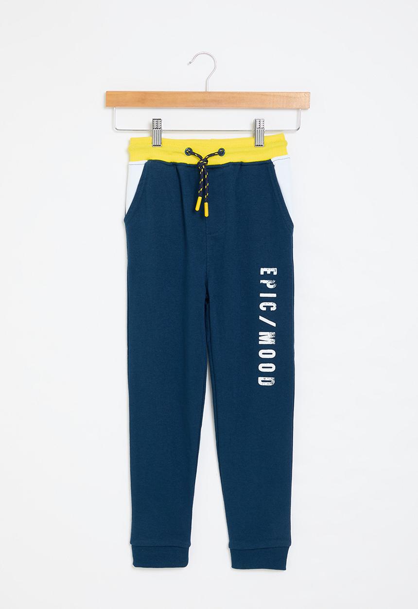 MINOTI - Contrast colour jogger - navy