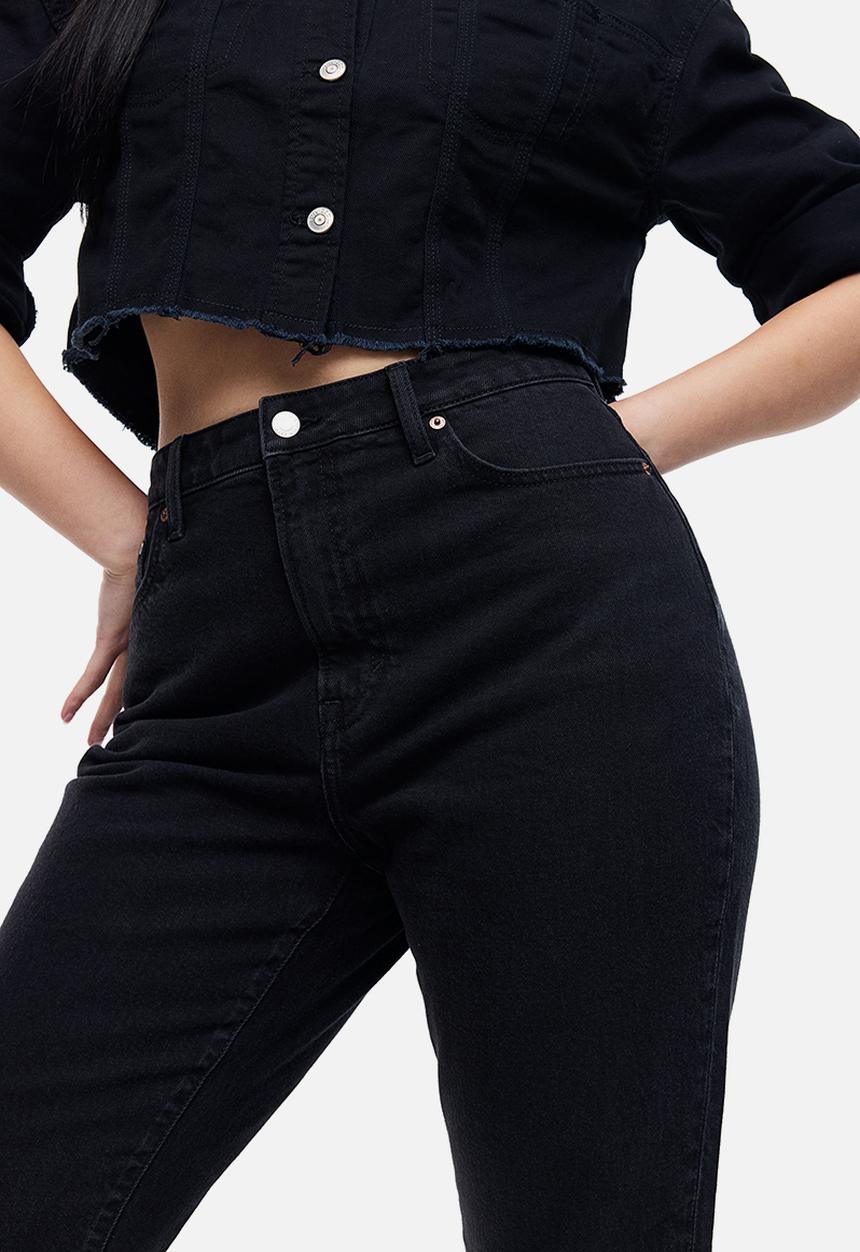 H&M - Curvy fit vintage mom ultra high jeans - black