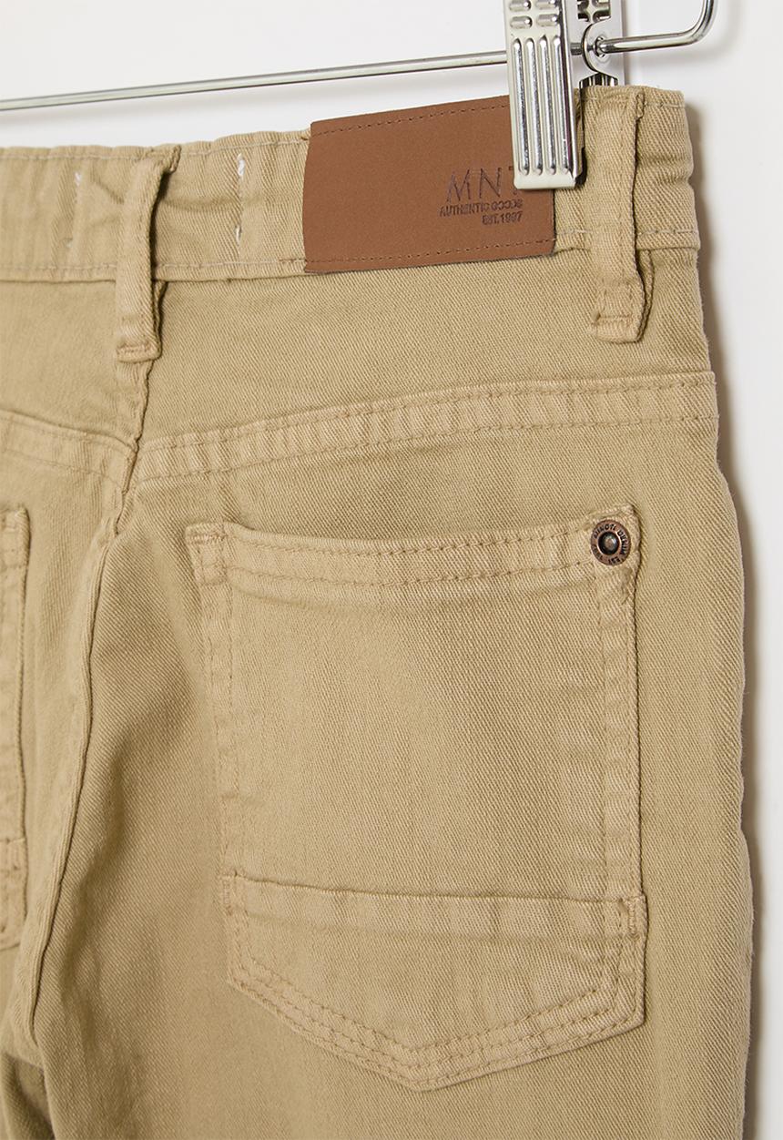 MINOTI - Boys basic twill pant - stone