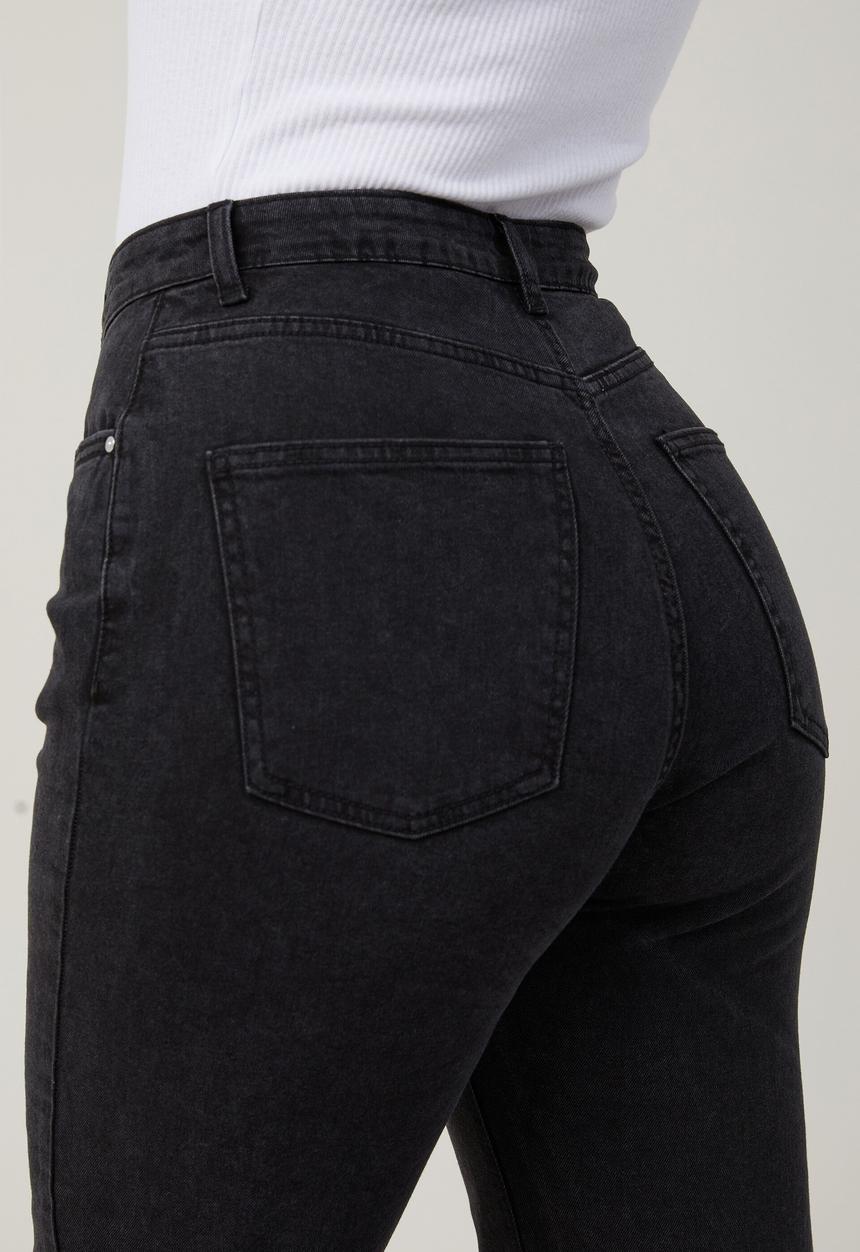Cotton On - Curvy stretch straight jean - graphite black
