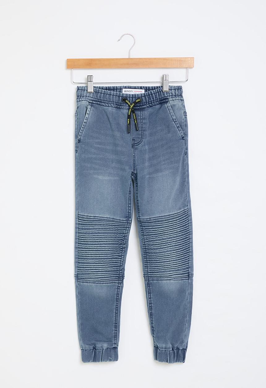 MINOTI - Knitted biker jean - blue