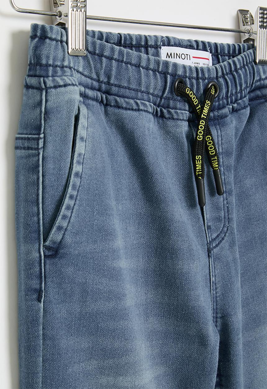 MINOTI - Knitted biker jean - blue